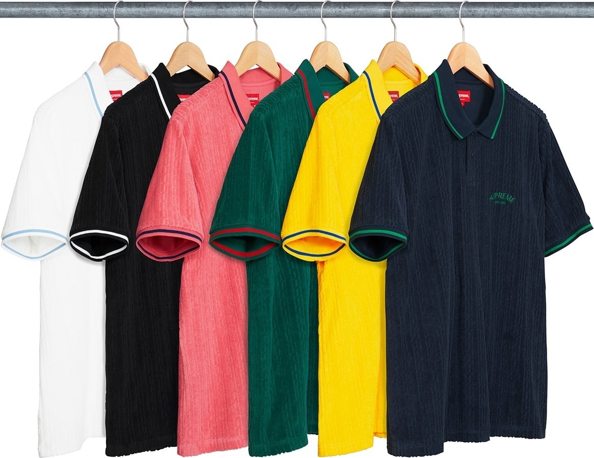 Cable Knit Terry Polo